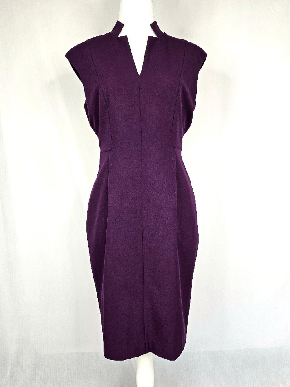 Calvin Klein | Plum Purple Sheath Dress | Fall Wedding Work | 6P